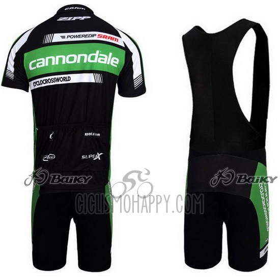 Cannondale Cycling Jersey Bib Short 2011 Men Short Sleeve Black and Green